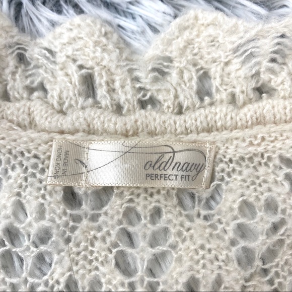 Old Navy Ivory Crochet Shrug Cardigan EUC - Picture 9 of 9